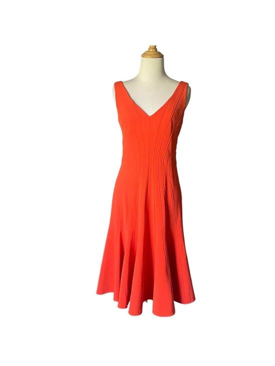 ZAC Zac Posen Dresses & Skirts - NWT Zac Posen Tangerine Sleeveless Fit and Flare Dress